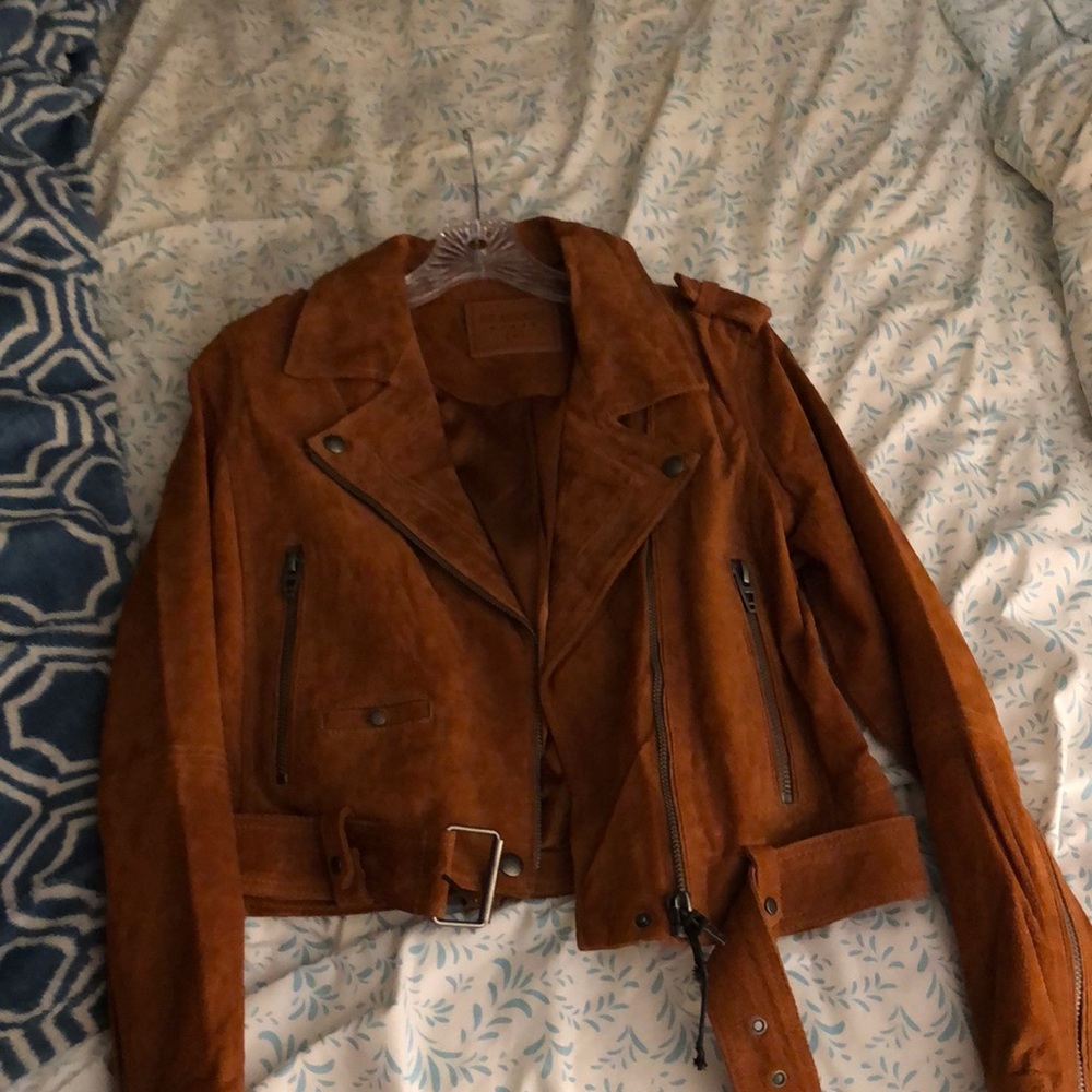 NWOT Blank NYC Suede Moto Jacket